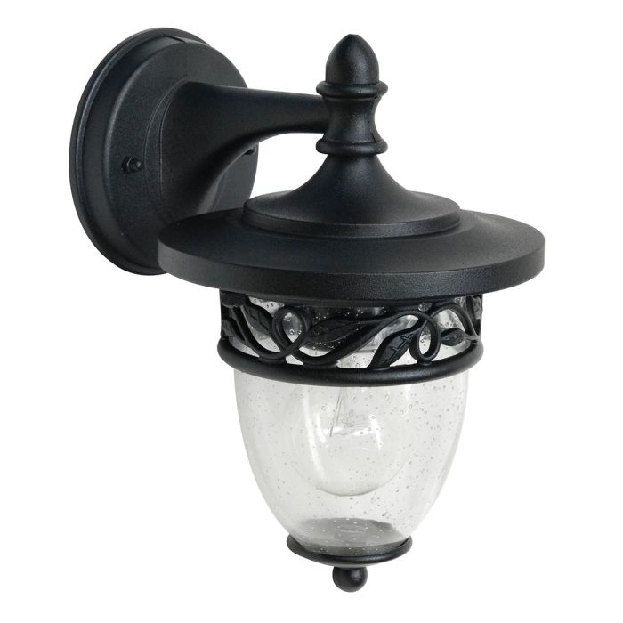 elstead lighting Burford 1 Light Wall Lantern - Black