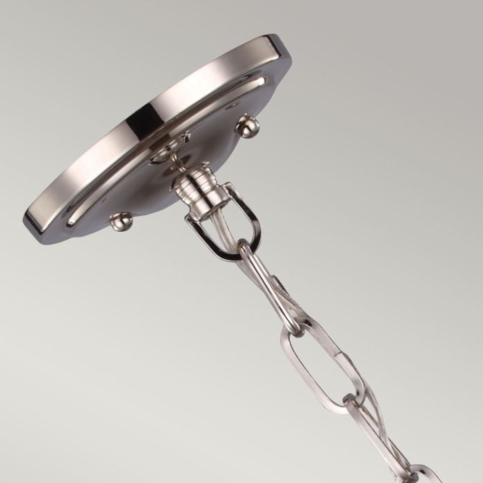 Elstead Lighting Cadence 1 Light Mini Pendant - Polished Nickel/Brushed Steel