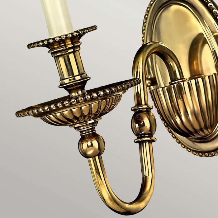 Elstead Lighting Cambridge 1 Light Wall Light - Burnished Brass