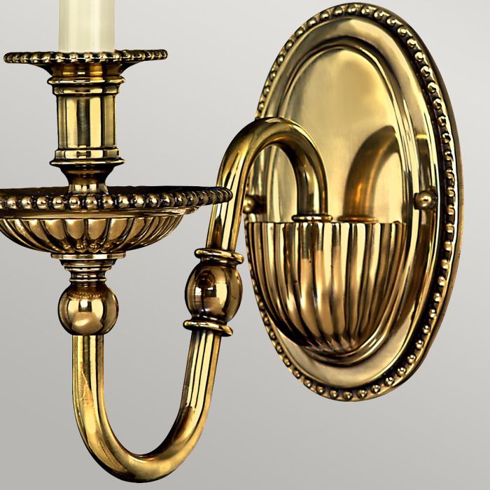 Elstead Lighting Cambridge 1 Light Wall Light - Burnished Brass