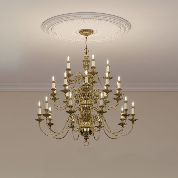 Elstead Lighting Cambridge 25 Light Chandelier - Burnished Brass