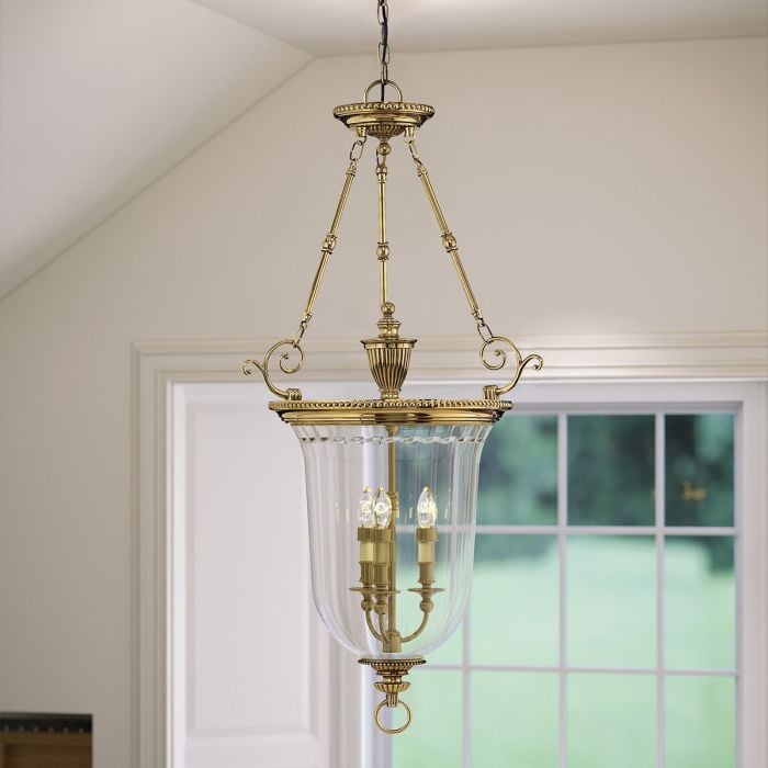 Elstead Lighting Cambridge 3 Light Large Pendant - Burnished Brass
