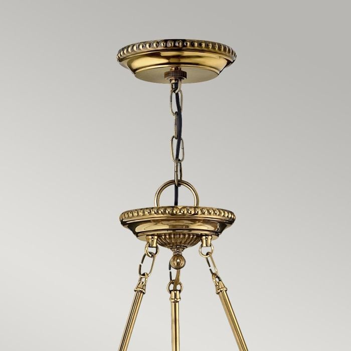Elstead Lighting Cambridge 3 Light Large Pendant - Burnished Brass