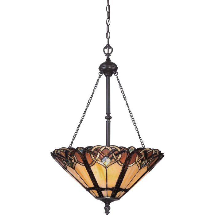 elstead lighting Cambridge 3 Light Pendant - Vintage Bronze