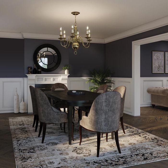 Elstead Lighting Cambridge 6 Light Chandelier - Burnished Brass