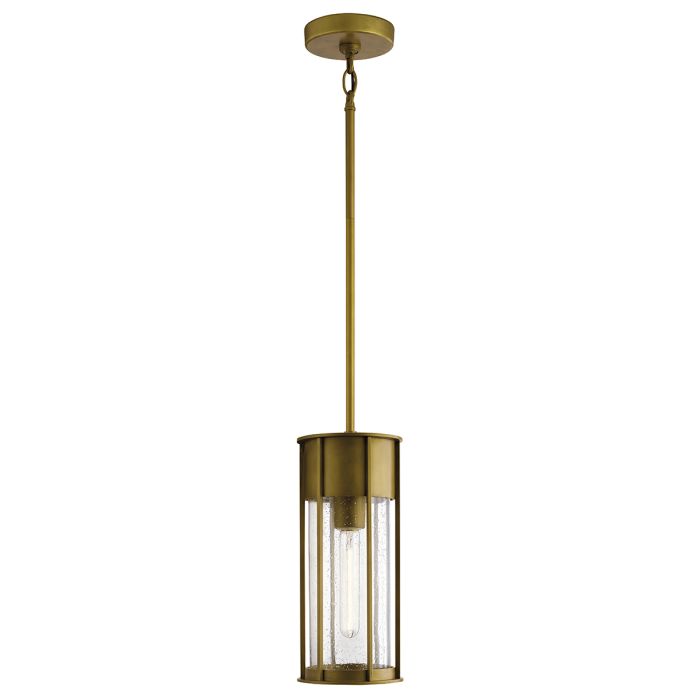 elstead lighting Camillo 1lt Outdoor Pendant - Painted Natural Brass