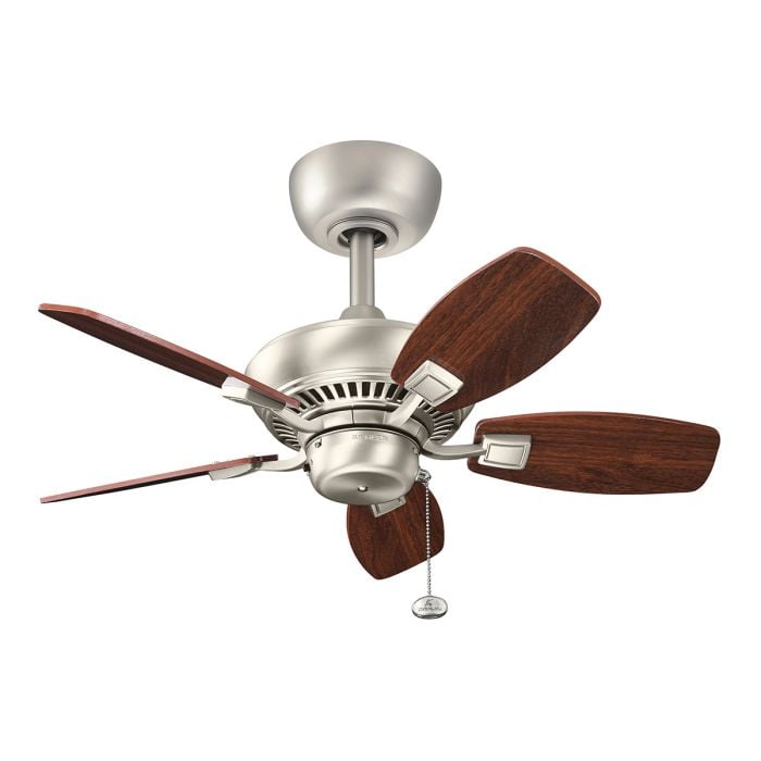 elstead lighting Canfield - 30in / 76cm Fan - Brushed Nickel