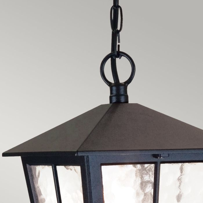 Elstead Lighting Canterbury 1 Light Chain Lantern - Black