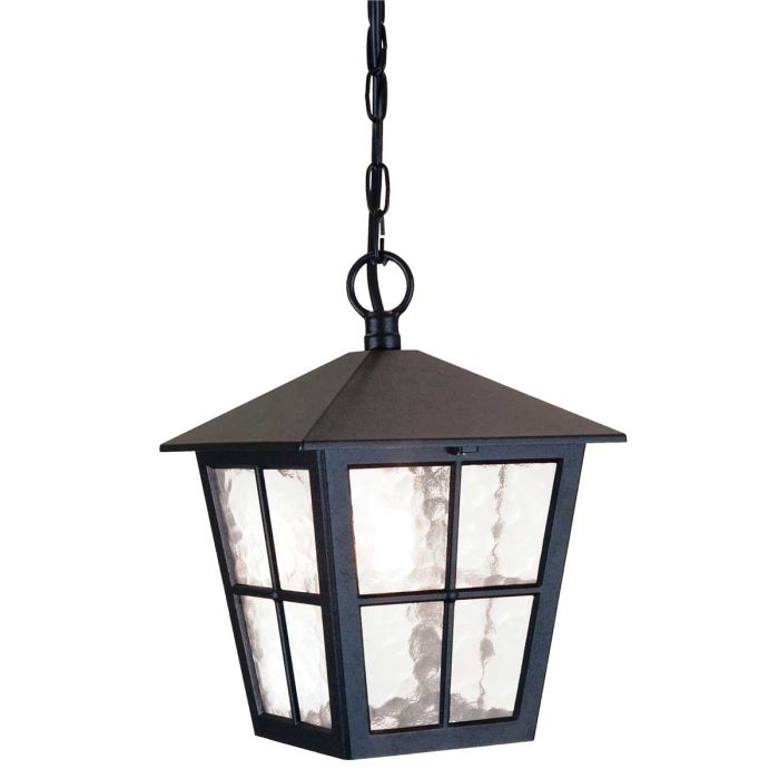 elstead lighting Canterbury 1 Light Chain Lantern - Black