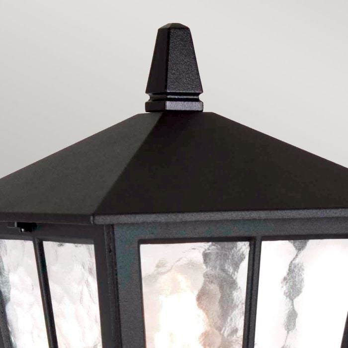 Elstead Lighting Canterbury 1 Light Pedestal Lantern - Black