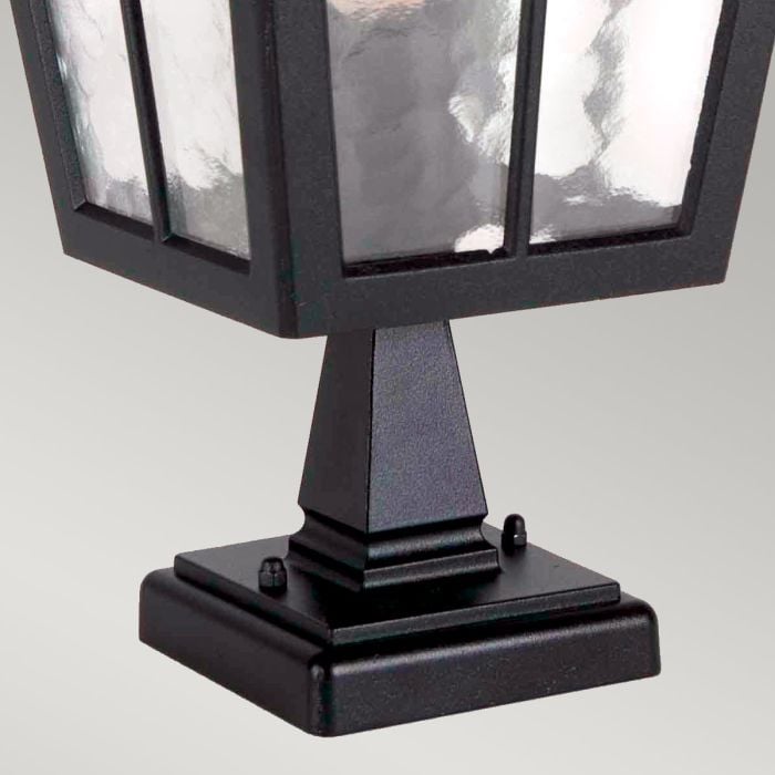 Elstead Lighting Canterbury 1 Light Pedestal Lantern - Black