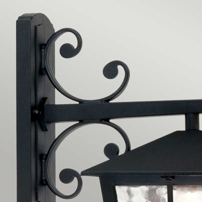 Elstead Lighting Canterbury 1 Light Wall Down Lantern - Black