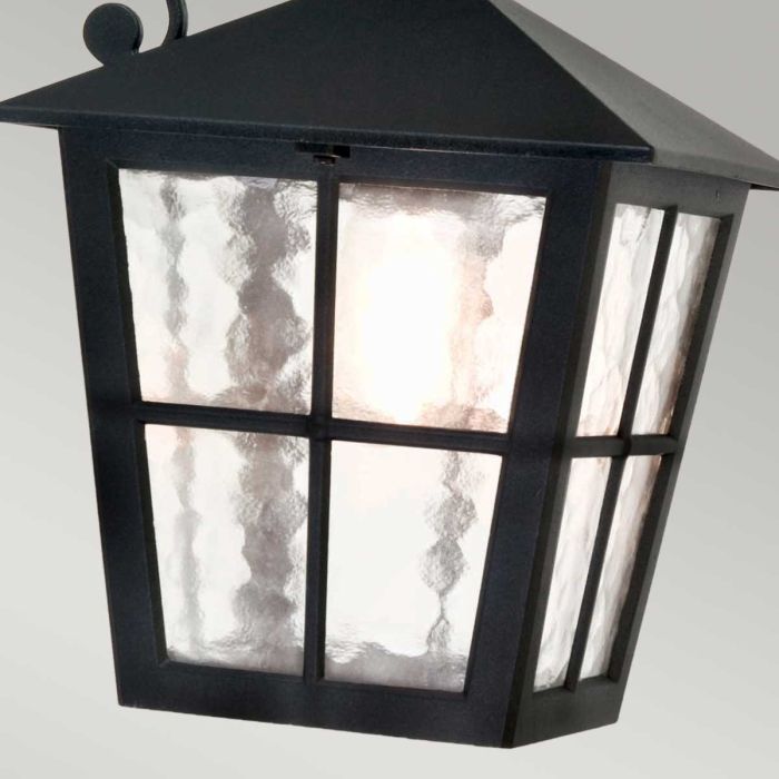 Elstead Lighting Canterbury 1 Light Wall Down Lantern - Black
