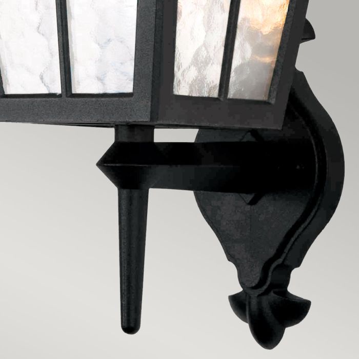 Elstead Lighting Canterbury 1 Light Wall Up Lantern - Black