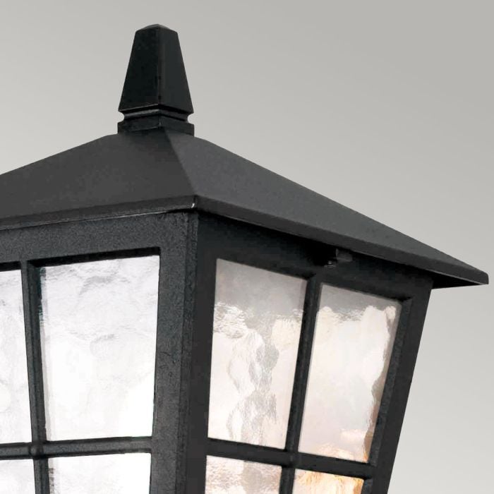 Elstead Lighting Canterbury 1 Light Wall Up Lantern - Black