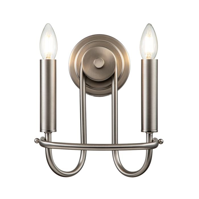 elstead lighting Capitol Hill 2 Light Wall light - Brushed Nickel
