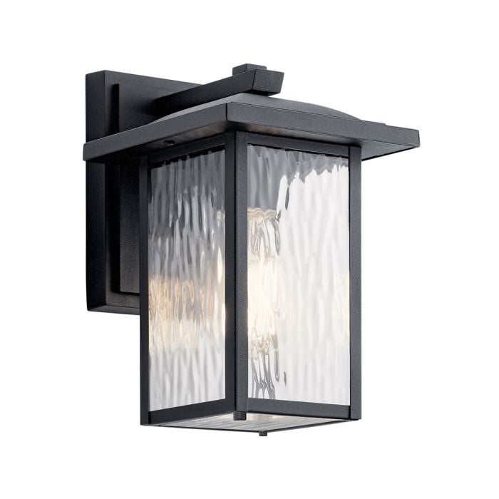 elstead lighting Cappanna 1 lt Small Exterior Wall Lantern - Textured Black