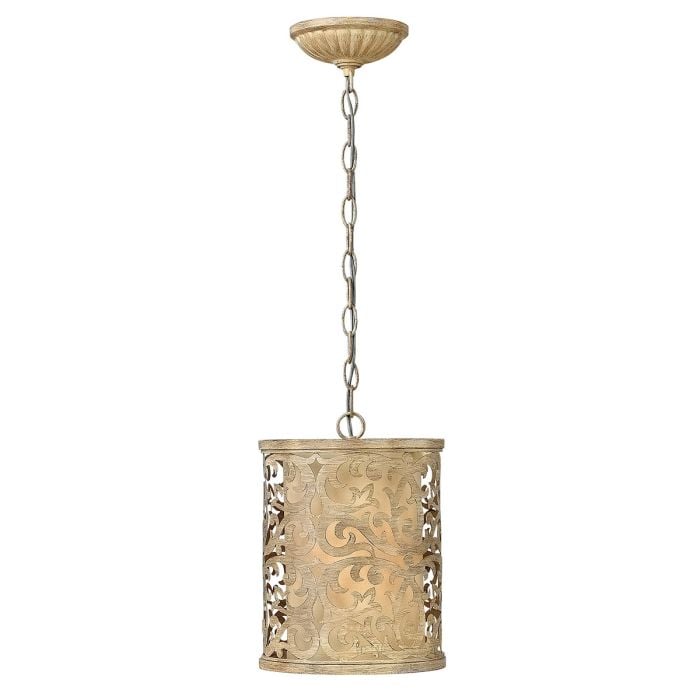 elstead lighting Carabel 1 Light Mini Pendant - Brushed Champagne