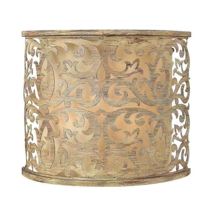 elstead lighting Carabel 2 Light Wall Light - Brushed Champagne