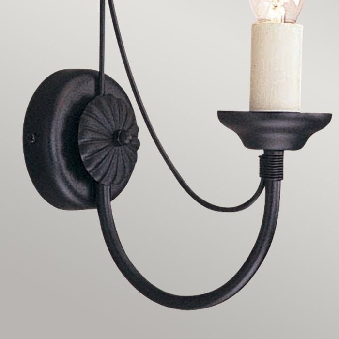 Elstead Lighting Carisbrooke 1 Light Wall Light - Black
