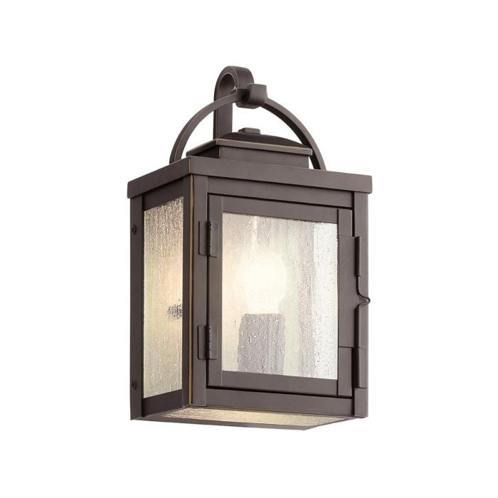 elstead lighting Carlson 1 Light Wall Lantern - Rubbed Bronze