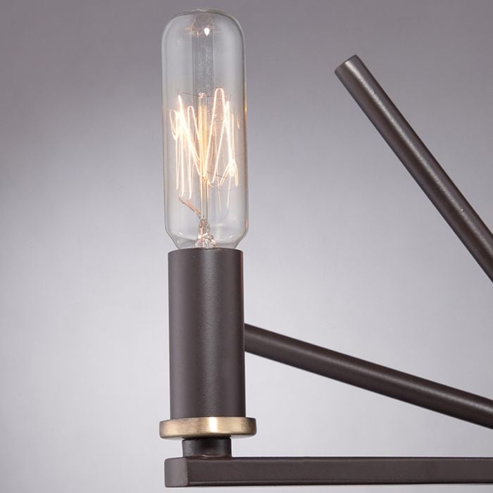 Elstead Lighting Carnegie 3 Light Chandelier - Western Bronze