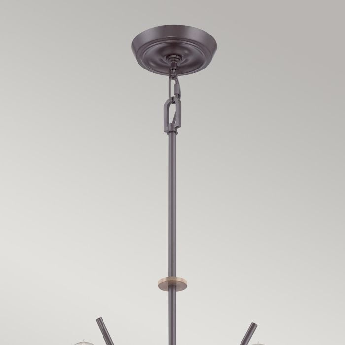 Elstead Lighting Carnegie 6 Light Chandelier - Western Bronze