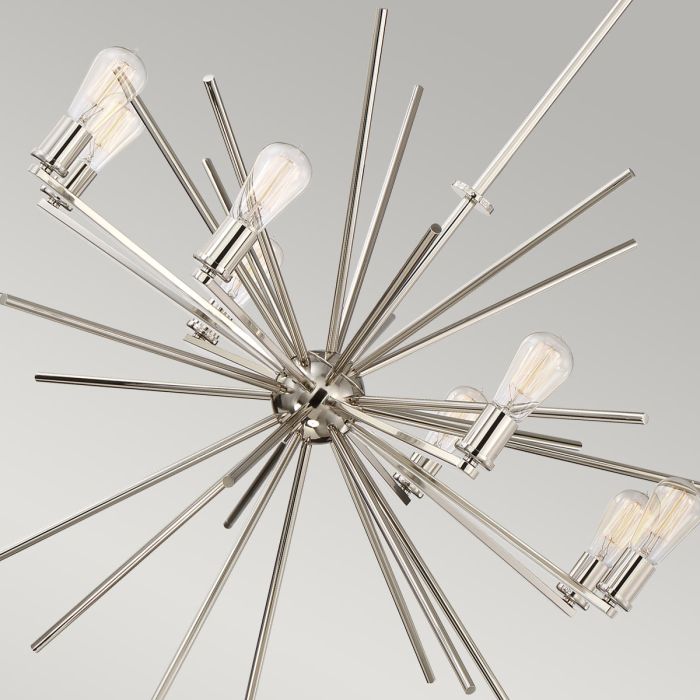 Elstead Lighting Carnegie 8 Light Chandelier - Imperial Silver