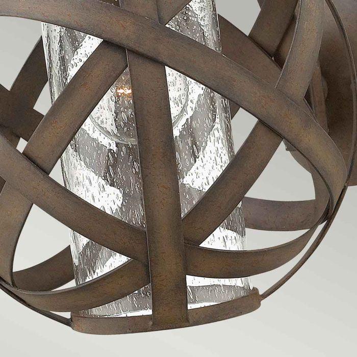 Elstead Lighting Carson 1 Light Small Wall Lantern - Vintage Iron