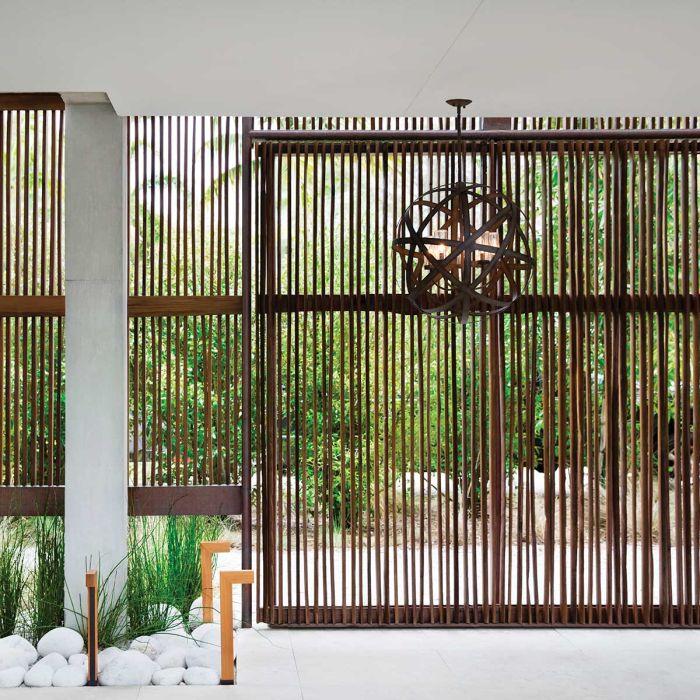 Elstead Lighting Carson 5 Light Outdoor Chandelier - Vintage Iron