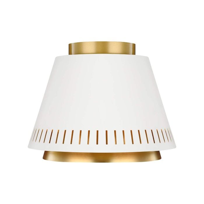 elstead lighting Carter 1 Light Flush Light - Matte White