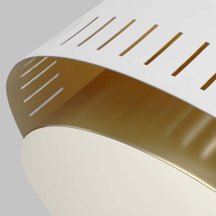 Elstead Lighting Carter 1 Light Pendant - Style B - Matte White