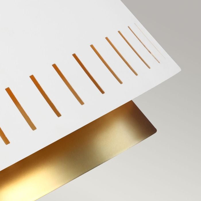 Elstead Lighting Carter 1 Light Pendant - Style B - Matte White