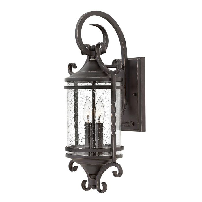 elstead lighting Casa 2 Light Wall Lantern - Olde Black