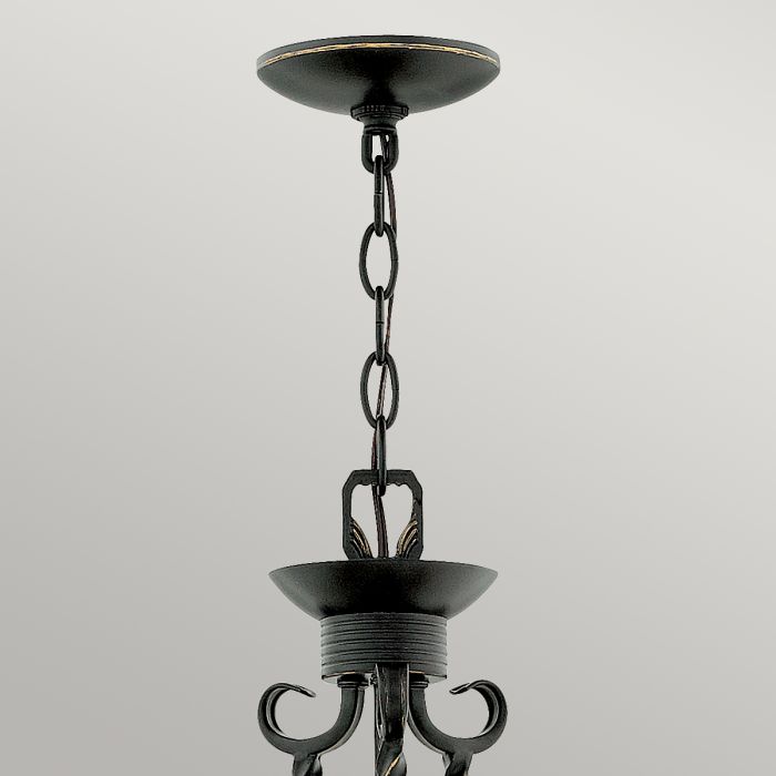 Elstead Lighting Casa 3 Light Chandelier - Olde Black