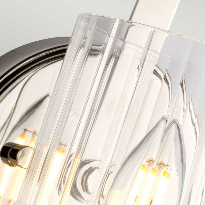 Elstead Lighting Cassie 1 Light Wall Light - Polished Nickel Plated