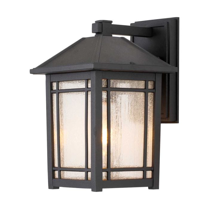 elstead lighting Cedar Point 1 Light Wall Lantern - Medium - Black