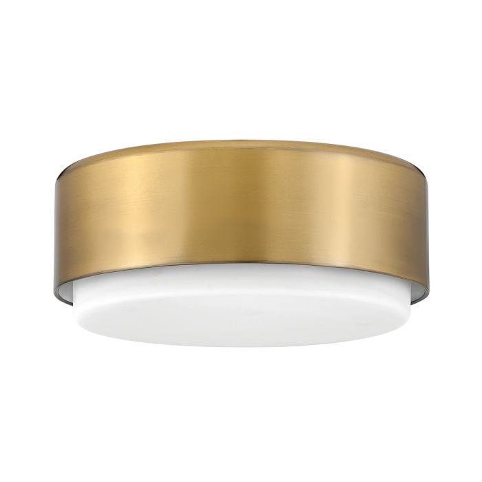 elstead lighting Cedric Flush Small Mount - Lacquered Brass