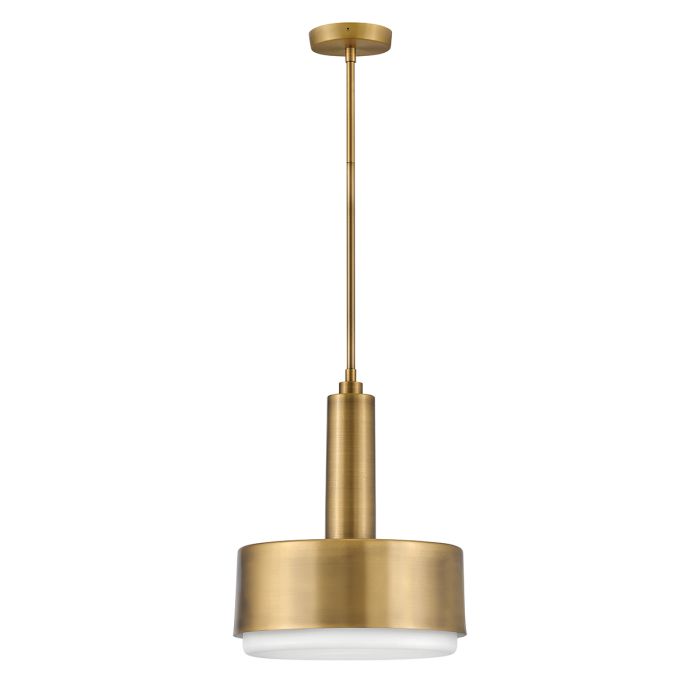 elstead lighting Cedric Medium Pendant - Lacquered Brass
