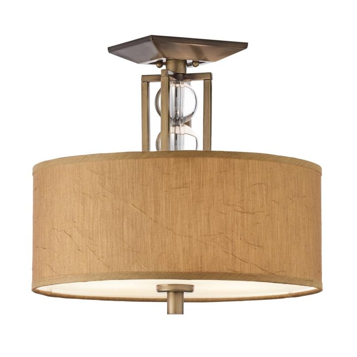 elstead lighting Celestial 3 Light Semi-Flush - Cambridge Bronze