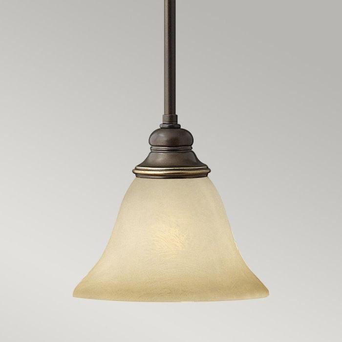 Elstead Lighting Cello 1 Light Mini Pendant - Antique Bronze