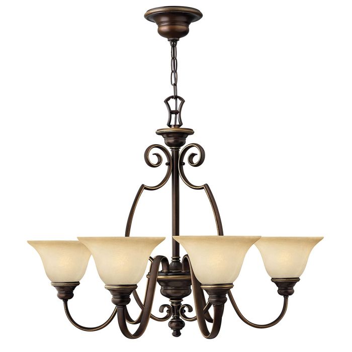 elstead lighting Cello 6 Light Chandelier - Antique Bronze