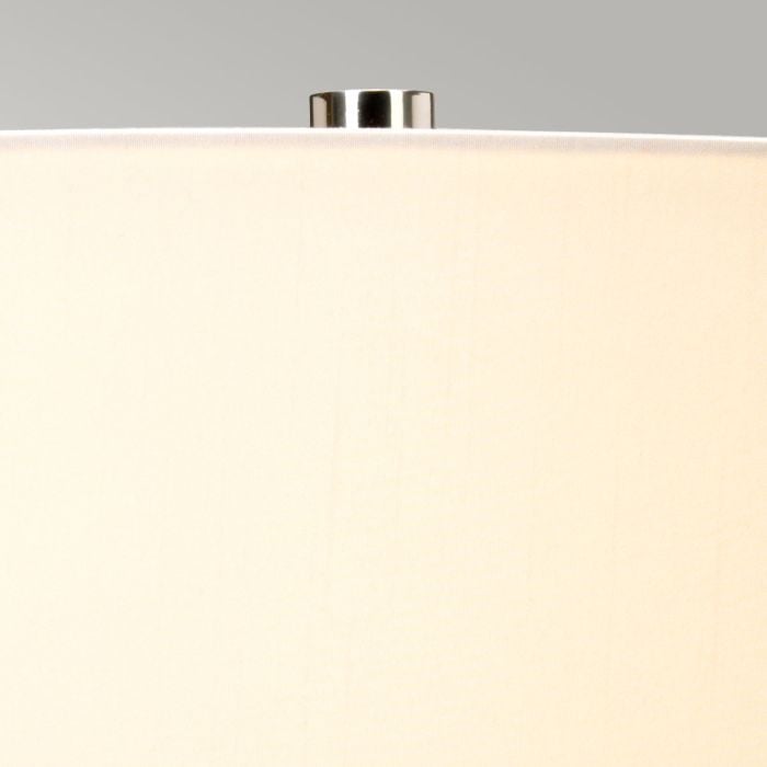 Elstead Lighting Chalk Farm Table Lamp - Light Grey / Chalk White With Ivory Shade