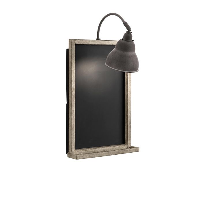 elstead lighting Chalkboard 1 Light Wall Light - Weathered Zinc