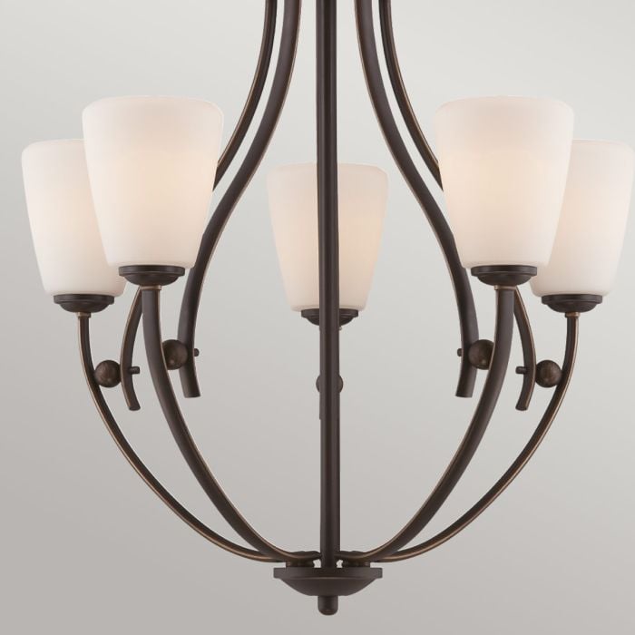 Elstead Lighting Chantilly 5 Light Chandelier - Palladian Bronze