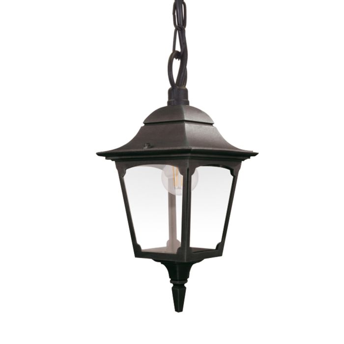 Elstead Lighting Chapel 1 Light Chain Lantern - Black