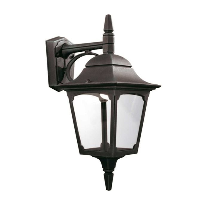 elstead lighting Chapel 1 Light Down Wall Lantern - Black