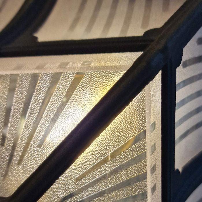 Elstead Lighting Chapel 1 Light Flush Lantern - Black