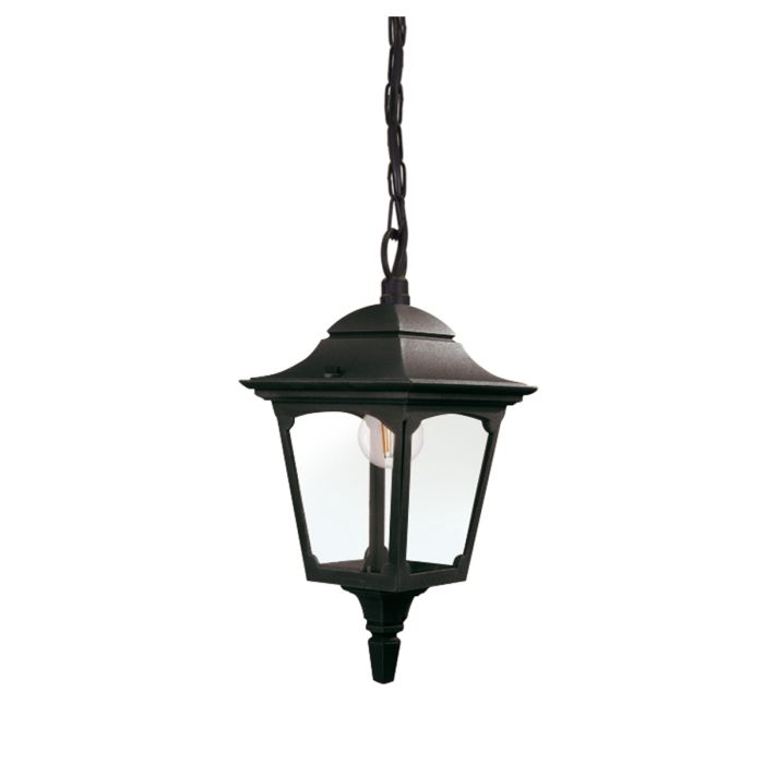 elstead lighting Chapel 1 Light Mini Chain Lantern - Black
