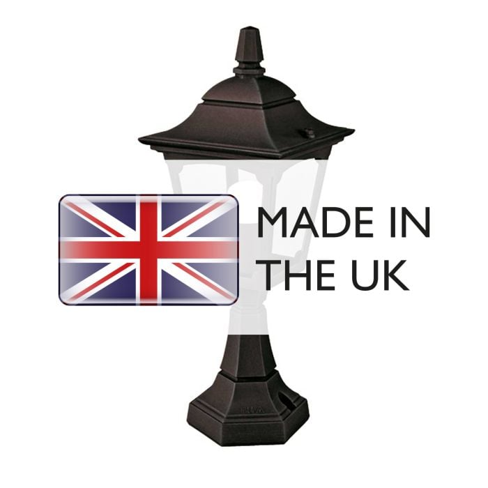 Elstead Lighting Chapel 1 Light Mini Pedestal Lantern - Black